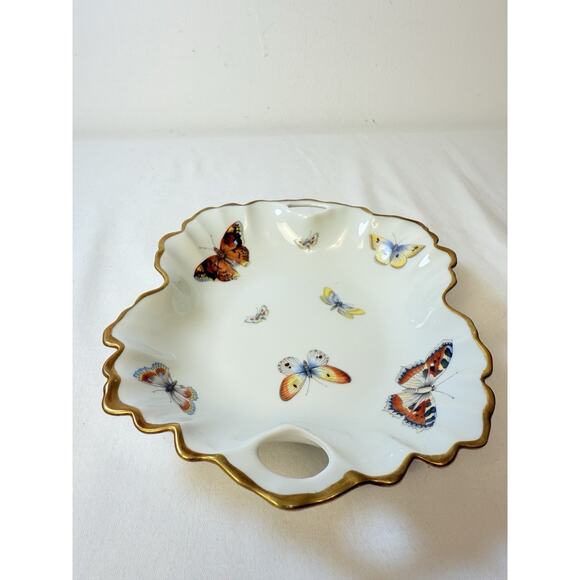 Vtg Limoges Small Butterfly Candy Dish - Picture 3 of 8